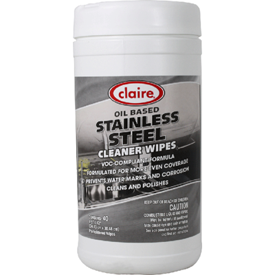 1549 STAINLESS STEEL WIPES 6-CS 40 WIPES FOR TUB